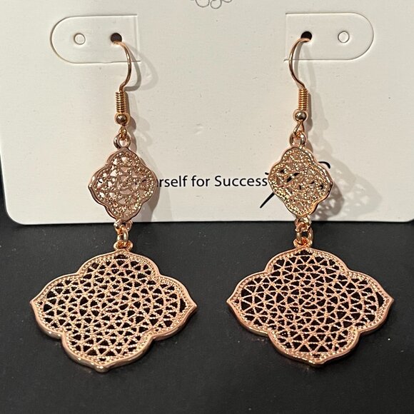 Park Lane Jewelry - Park Lane Moroccan style gold chandelier MOANA PIERCED EARRINGS